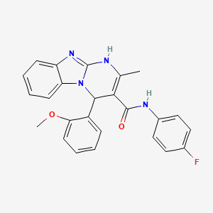 N-(4-fluorophenyl)-4-(2-methoxyphenyl)-2-methyl-1,4-dihydropyrimido[1,2-a]benzimidazole-3-carboxamide