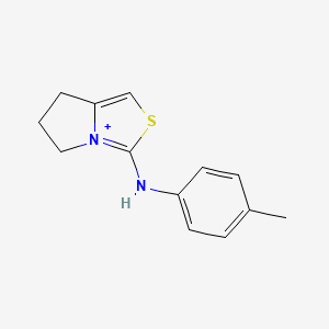 3-(4-Toluidino)-6,7-dihydro-5H-pyrrolo[1,2-C][1,3]thiazol-4-ium