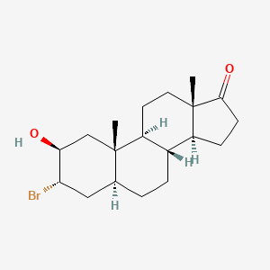 molecular formula C19H29BrO2 B1494068 3alpha-Bromo-2beta-hydroxy-5alpha-androstan-17-one 
