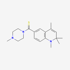 (4-Methylpiperazin-1-yl)(1,2,2,4-tetramethyl-1,2-dihydroquinolin-6-yl)methanethione