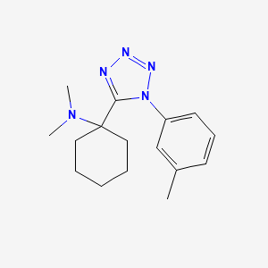 N,N-dimethyl-1-[1-(3-methylphenyl)-1H-tetrazol-5-yl]cyclohexanamine