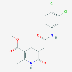 Methyl 5-[2-(3,4-dichloroanilino)-2-oxoethyl]-2-methyl-6-oxo-1,4,5,6-tetrahydro-3-pyridinecarboxylate