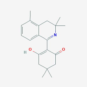 5,5-dimethyl-2-(3,3,5-trimethyl-3,4-dihydroisoquinolin-1(2H)-ylidene)cyclohexane-1,3-dione