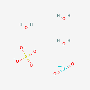 molecular formula H6O9SU B1494095 dioxouranium(VI) sulfate trihydrate 