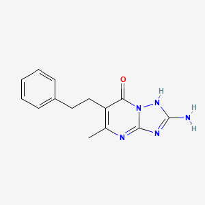 2-Amino-5-methyl-6-phenethyl[1,2,4]triazolo[1,5-A]pyrimidin-7(4H)-one