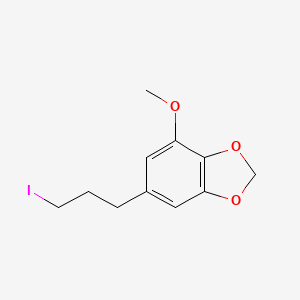 molecular formula C11H13IO3 B14941030 6-(3-Iodopropyl)-4-methoxy-1,3-benzodioxole 