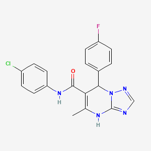 N-(4-chlorophenyl)-7-(4-fluorophenyl)-5-methyl-4,7-dihydro[1,2,4]triazolo[1,5-a]pyrimidine-6-carboxamide