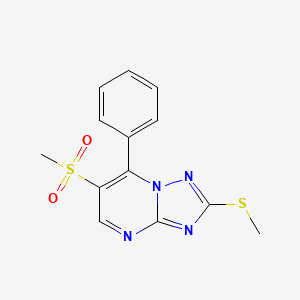 2-(Methylsulfanyl)-6-(methylsulfonyl)-7-phenyl[1,2,4]triazolo[1,5-a]pyrimidine