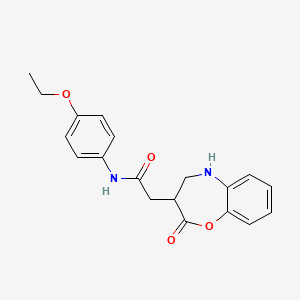 molecular formula C19H20N2O4 B14941067 N-(4-ethoxyphenyl)-2-(2-oxo-2,3,4,5-tetrahydro-1,5-benzoxazepin-3-yl)acetamide 