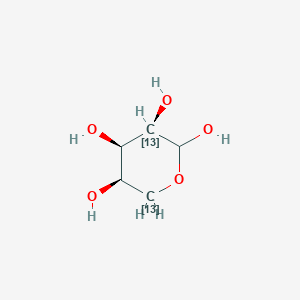 molecular formula C5H10O5 B1494109 (3R,4R,5R)-(3,6-13C2)Oxane-2,3,4,5-tetrol 