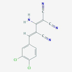 (3Z)-2-Amino-1,3-dicyano-4-(3,4-dichlorophenyl)-1,3-butadienyl cyanide