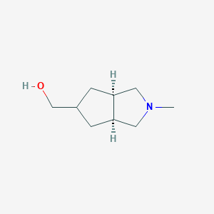 molecular formula C9H17NO B1494119 (cis-2-Methyloctahydrocyclopenta[c]pyrrol-5-yl)methanol 