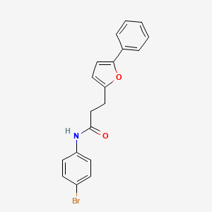 N-(4-bromophenyl)-3-(5-phenylfuran-2-yl)propanamide