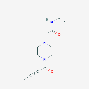 2-(4-(But-2-ynoyl)piperazin-1-yl)-N-isopropylacetamide