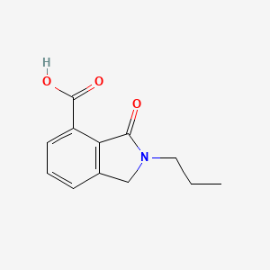 molecular formula C12H13NO3 B14941265 3-Oxo-2-propylisoindoline-4-carboxylic acid 