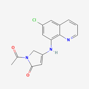 1-acetyl-4-[(6-chloroquinolin-8-yl)amino]-1,5-dihydro-2H-pyrrol-2-one