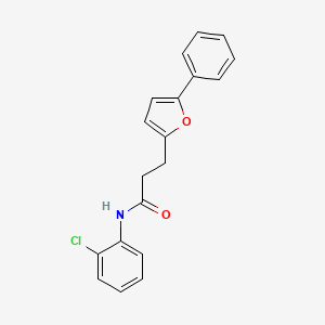 N-(2-chlorophenyl)-3-(5-phenylfuran-2-yl)propanamide