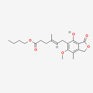 5-Isobenzofuranhexanoicacid, 1,3-dihydro-4-hydroxy-6-methoxy-g,7-dimethyl-3-oxo-