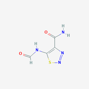 molecular formula C4H4N4O2S B14941298 5-(Formylamino)-1,2,3-thiadiazole-4-carboxamide 