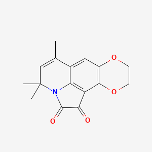 4,4,6-trimethyl-9,10-dihydro-4H-[1,4]dioxino[2,3-g]pyrrolo[3,2,1-ij]quinoline-1,2-dione