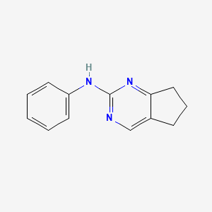 molecular formula C13H13N3 B14941361 N-Phenyl-5H,6H,7H-cyclopenta[d]pyrimidin-2-amine 