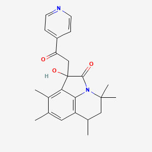 1-hydroxy-4,4,6,8,9-pentamethyl-1-[2-oxo-2-(pyridin-4-yl)ethyl]-5,6-dihydro-4H-pyrrolo[3,2,1-ij]quinolin-2(1H)-one