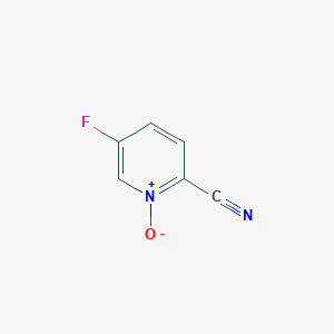molecular formula C6H3FN2O B1494139 2-Cyano-5-fluoropyridine 1-oxide 