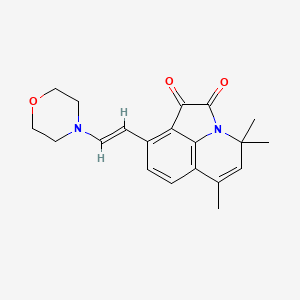 4,4,6-Trimethyl-9-[(E)-2-morpholino-1-ethenyl]-4H-pyrrolo[3,2,1-IJ]quinoline-1,2-dione