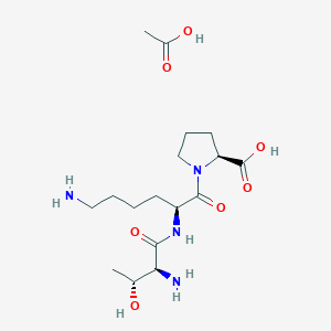 molecular formula C17H32N4O7 B1494140 Thr-lys-pro acetate salt 
