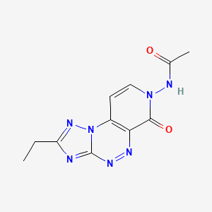 molecular formula C11H11N7O2 B14941488 N-(2-ethyl-6-oxopyrido[4,3-e][1,2,4]triazolo[5,1-c][1,2,4]triazin-7(6H)-yl)acetamide 