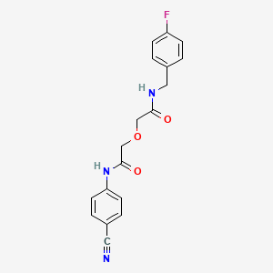 2-{2-[(4-cyanophenyl)amino]-2-oxoethoxy}-N-(4-fluorobenzyl)acetamide