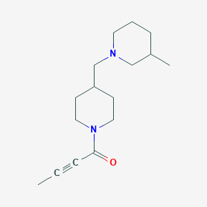 1-{4-[(3-Methylpiperidino)methyl]piperidino}-2-butyn-1-one