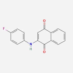 2-[(4-Fluorophenyl)amino]naphthalene-1,4-dione