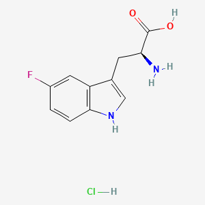molecular formula C11H12ClFN2O2 B1494153 (S)-2-Amino-3-(5-fluoro-1H-indol-3-yl)propanoic acid hydrochloride 