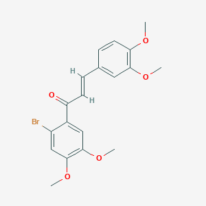 (2E)-1-(2-bromo-4,5-dimethoxyphenyl)-3-(3,4-dimethoxyphenyl)prop-2-en-1-one