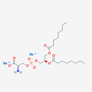 molecular formula C22H40NNa2O10P B1494155 Sodium (S)-2-amino-3-((((R)-2,3-bis(octanoyloxy)propoxy)oxidophosphoryl)oxy)propanoate CAS No. 321862-88-8