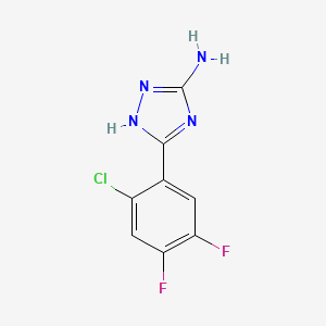 molecular formula C8H5ClF2N4 B14941602 5-(2-chloro-4,5-difluorophenyl)-4H-1,2,4-triazol-3-amine 