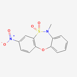 6-methyl-3-nitro-6H-dibenzo[b,f][1,4,5]oxathiazepine 5,5-dioxide