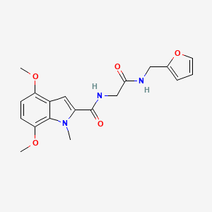 N-{2-[(furan-2-ylmethyl)amino]-2-oxoethyl}-4,7-dimethoxy-1-methyl-1H-indole-2-carboxamide