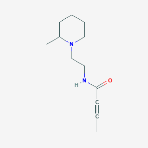 N-[2-(2-Methylpiperidin-1-YL)ethyl]but-2-ynamide