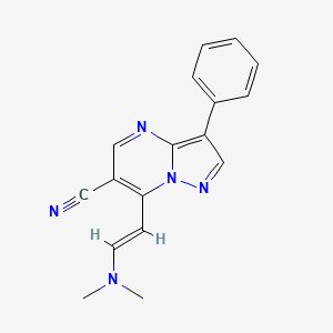 7-[(E)-2-(dimethylamino)ethenyl]-3-phenylpyrazolo[1,5-a]pyrimidine-6-carbonitrile