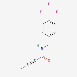 N-{[4-(Trifluoromethyl)phenyl]methyl}but-2-ynamide