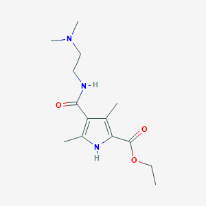 Ethyl 4-{[2-(dimethylamino)ethyl]carbamoyl}-3,5-dimethyl-1H-pyrrole-2-carboxylate