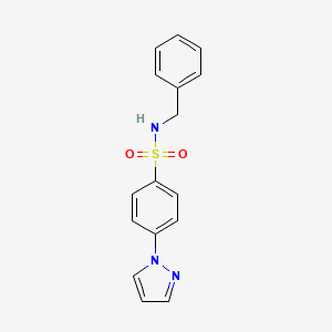 N-benzyl-4-(1H-pyrazol-1-yl)benzenesulfonamide