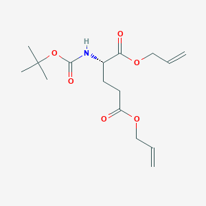 molecular formula C16H25NO6 B1494178 (S)-Diallyl 2-((tert-butoxycarbonyl)amino)pentanedioate 