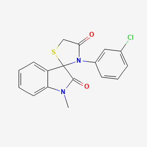 3'-(3-Chlorophenyl)-1-methyl-1,2-dihydrospiro[indole-3,2'-[1,3]thiazolidine]-2,4'-dione