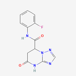 N-(2-fluorophenyl)-5-oxo-4,5,6,7-tetrahydro[1,2,4]triazolo[1,5-a]pyrimidine-7-carboxamide