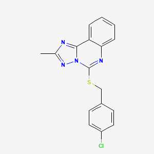 5-[(4-Chlorobenzyl)sulfanyl]-2-methyl[1,2,4]triazolo[1,5-c]quinazoline