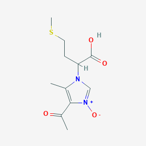 2-(4-acetyl-5-methyl-3-oxido-1H-imidazol-1-yl)-4-(methylsulfanyl)butanoic acid