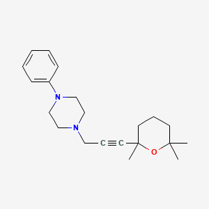 1-phenyl-4-[3-(2,6,6-trimethyltetrahydro-2H-pyran-2-yl)prop-2-yn-1-yl]piperazine